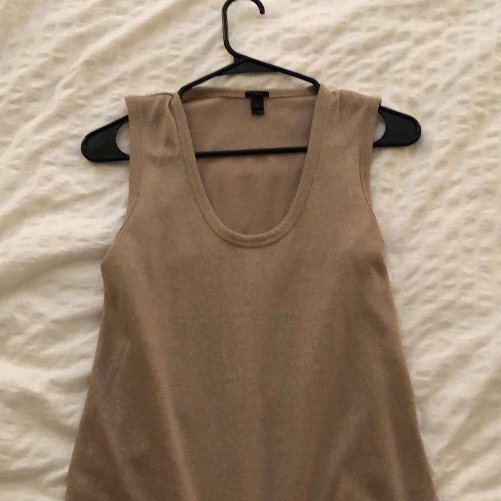 Jcrew sparkly cream tank top never worn